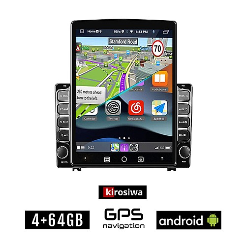 KIROSIWA OPEL ASTRA H (2004-2010) Android οθόνη αυτοκίνητου 4GB με GPS WI-FI (ηχοσύστημα αφής 9.7" ιντσών Youtube Playstore MP3 USB Radio 4+64GB Bluetooth Mirrorlink εργοστασιακή, 4x60W, AUX)