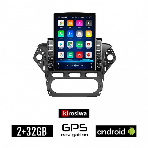 KIROSIWA FORD MONDEO (2010 - 2013) Android οθόνη αυτοκίνητου 2GB με GPS WI-FI (ηχοσύστημα αφής 9.7" ιντσών OEM Youtube Playstore MP3 USB Radio Bluetooth Mirrorlink εργοστασιακή, 4x60W, AUX)