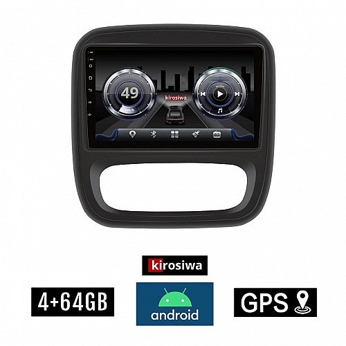 KIROSIWA 4+64GB NISSAN NV300 (μετά το 2014) Android οθόνη αυτοκίνητου 4GB με GPS WI-FI (ηχοσύστημα αφής 9" ιντσών OEM Youtube Playstore MP3 USB Radio Bluetooth Mirrorlink  DSP 4x60W Apple Carplay Android Auto 4G SIM card) KL-6582