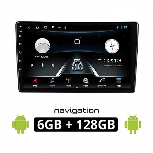 CITROEN C5 (2007 - 2017) Android οθόνη αυτοκίνητου 6GB με GPS WI-FI (ηχοσύστημα αφής 10" ιντσών OEM Youtube Playstore MP3 USB Radio Bluetooth Mirrorlink εργοστασιακή, 4x60W, AUX)