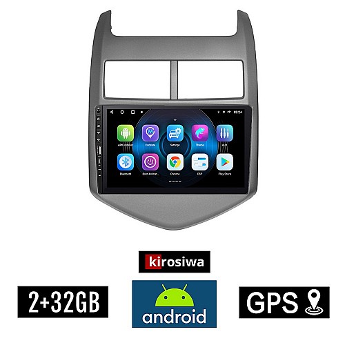 CHEVROLET AVEO (μετά το 2011) Android οθόνη αυτοκίνητου 2GB με GPS WI-FI (ηχοσύστημα αφής 9" ιντσών OEM Youtube Playstore MP3 USB Radio Bluetooth Mirrorlink εργοστασιακή, 4x60W, Navi) WR7078020