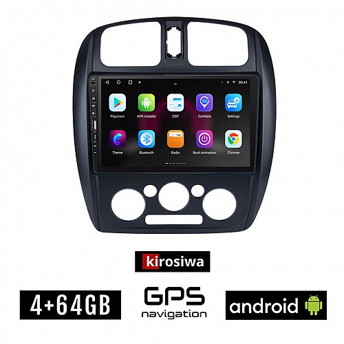 MAZDA 323 (1998-2004) Android οθόνη αυτοκίνητου 4GB με GPS WI-FI (ηχοσύστημα αφής 9" ιντσών Youtube Playstore MP3 USB Radio Bluetooth Mirrorlink 4x60W εργοστασιακού τύπου)