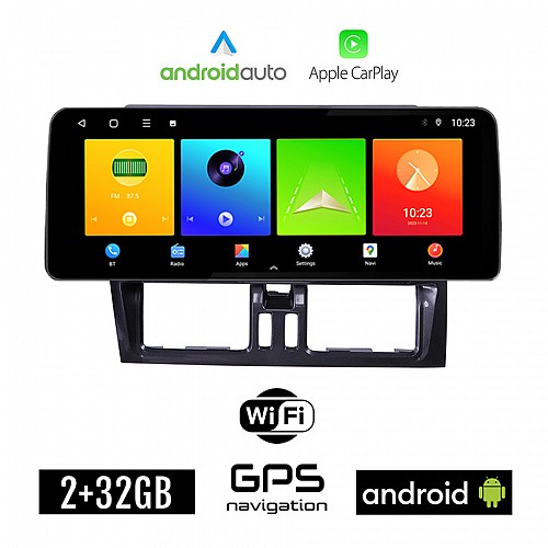 VOLVO XC60 (2009 - 2017) Android οθόνη αυτοκίνητου 2GB (+32GB) με GPS WI-FI (ηχοσύστημα αφής 12.3" ιντσών OEM Android Auto Apple Carplay Youtube Playstore MP3 USB Radio Bluetooth Mirrorlink εργοστασιακή, 4x60W canbus 12,3 ιντσών, μαύρο, black)