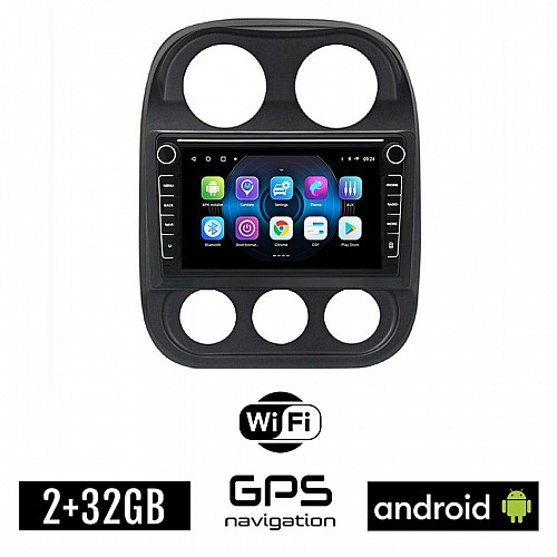 JEEP COMPASS 2009-2016 Android οθόνη αυτοκίνητου 2GB με GPS WI-FI (ηχοσύστημα αφής 8" ιντσών OEM Youtube Playstore MP3 USB Radio Bluetooth Mirrorlink εργοστασιακή, 4x60W, Navi)
