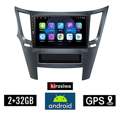SUBARU LEGACY - OUTBACK (μετά το 2009) Android οθόνη αυτοκίνητου 2GB με GPS WI-FI (ηχοσύστημα αφής 9" ιντσών OEM Youtube Playstore MP3 USB Radio Bluetooth Mirrorlink εργοστασιακή, 4x60W, Navi) WR7078361