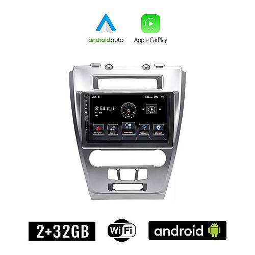 FORD FUSION 2012-2017 Android οθόνη αυτοκίνητου 2+32GB με GPS WI-FI (ηχοσύστημα αφής 9" ιντσών Apple CarPlay Android Auto 2GB Car Play Youtube Playstore MP3 USB Radio Bluetooth Mirrorlink εργοστασιακή, 4x60W)