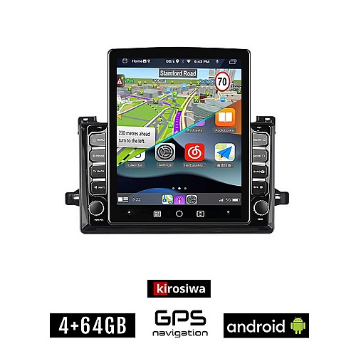 KIROSIWA TOYOTA PRIUS (μετά το 2016) Android οθόνη αυτοκίνητου 4GB με GPS WI-FI (ηχοσύστημα αφής 9.7" ιντσών OEM Youtube Playstore MP3 USB Radio 4+64GB Bluetooth Mirrorlink εργοστασιακή, 4x60W, AUX)