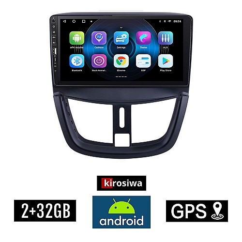 PEUGEOT 207 (μετά το 2007) Android οθόνη αυτοκίνητου 2GB με GPS WI-FI (ηχοσύστημα αφής 9" ιντσών OEM Youtube Playstore MP3 USB Radio Bluetooth Mirrorlink εργοστασιακή, 4x60W, Navi) WR7078302