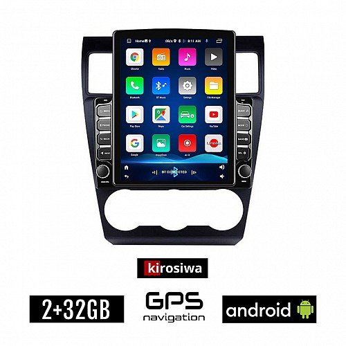 KIROSIWA SUBARU IMPREZA (μετά το 2013) Android οθόνη αυτοκίνητου 2GB με GPS WI-FI (ηχοσύστημα αφής 9.7" ιντσών OEM Youtube Playstore MP3 USB Radio Bluetooth Mirrorlink εργοστασιακή, 4x60W, AUX)