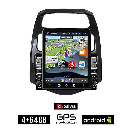 KIROSIWA CHEVROLET SPARK 2009-2015 Android οθόνη αυτοκίνητου 4GB με GPS WI-FI (ηχοσύστημα αφής 9.7" ιντσών OEM Youtube Playstore MP3 USB Radio 4+64GB Bluetooth Mirrorlink  εργοστασιακή, 4x60W, AUX)
