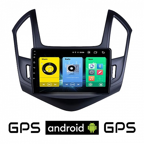 CHEVROLET CRUZE (2013-2015) Android οθόνη αυτοκίνητου με GPS WI-FI (ηχοσύστημα αφής 9" ιντσών OEM Youtube Playstore MP3 USB Radio Bluetooth Mirrorlink εργοστασιακή, 4x60W, AUX)