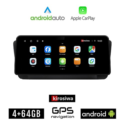 KIROSIWA SUBARU OUTBACK (2002 - 2008) Android οθόνη αυτοκίνητου 4GB (+64GB) με GPS WI-FI (ηχοσύστημα αφής 12.3" ιντσών OEM Android Auto Apple Carplay Youtube Playstore MP3 USB Radio Bluetooth Mirrorlink εργοστασιακή 4x60W AUX)