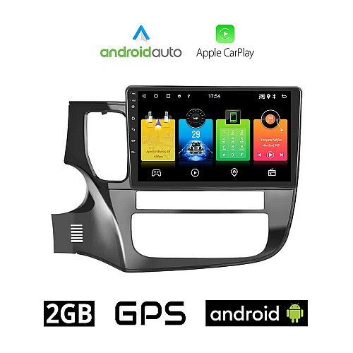 MITSUBISHI OUTLANDER (μετά το 2013) Android οθόνη αυτοκίνητου 2GB με GPS WI-FI (ηχοσύστημα αφής 10" ιντσών OEM Android Auto Apple Carplay Youtube Playstore MP3 USB Radio Bluetooth Mirrorlink εργοστασιακή, 4x60W,AUX)