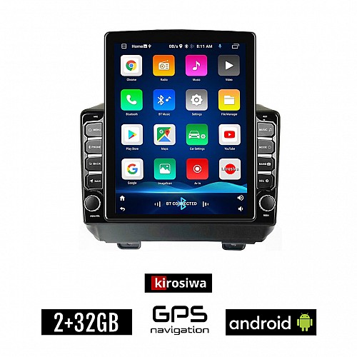 KIROSIWA FIAT 500 (μετά το 2016) Android οθόνη αυτοκίνητου 2GB με GPS WI-FI (ηχοσύστημα αφής 9.7" ιντσών OEM Youtube Playstore MP3 USB Radio Bluetooth Mirrorlink εργοστασιακή, 4x60W, AUX)