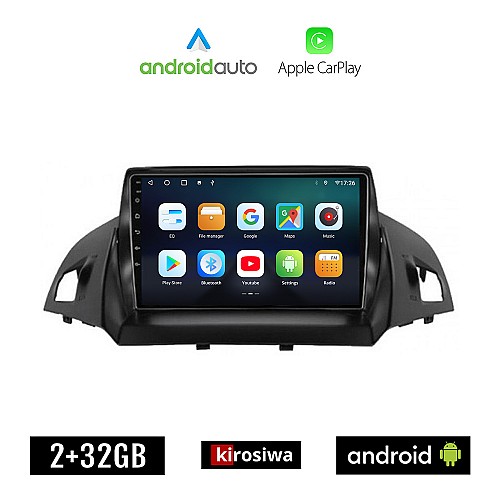 KIROSIWA FORD C-MAX (μετά το 2011) Android οθόνη αυτοκίνητου 2GB με GPS WI-FI (ηχοσύστημα αφής 9" ιντσών OEM Android Auto Apple Carplay Youtube Playstore MP3 USB Radio Bluetooth Mirrorlink εργοστασιακή, 4x60W, AUX)