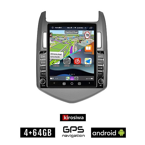 KIROSIWA CHEVROLET AVEO (μετά το 2011) Android οθόνη αυτοκίνητου 4GB με GPS WI-FI (ηχοσύστημα αφής 9.7" ιντσών OEM Youtube Playstore MP3 USB Radio 4+64GB Bluetooth Mirrorlink εργοστασιακή, 4x60W)
