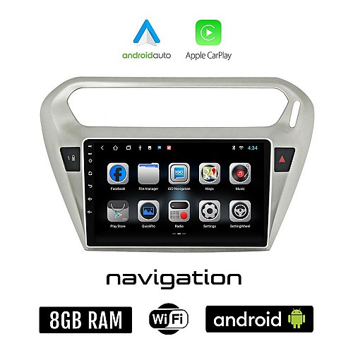 PEUGEOT 301 (μετά το 2013) Android οθόνη αυτοκίνητου 8GB + 128GB με GPS WI-FI (ηχοσύστημα αφής 9" ιντσών OEM Android Auto Apple Carplay Youtube Playstore MP3 USB Radio Bluetooth Mirrorlink εργοστασιακή, 4x60W)