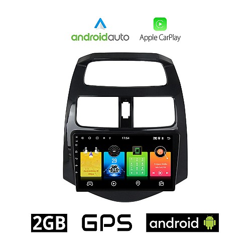 CHEVROLET SPARK 2009-2015 Android οθόνη αυτοκίνητου 2GB με GPS WI-FI (ηχοσύστημα αφής 9" ιντσών OEM Android Auto Apple Carplay Youtube Playstore MP3 USB Radio Bluetooth Mirrorlink  εργοστασιακή, 4x60W, AUX)