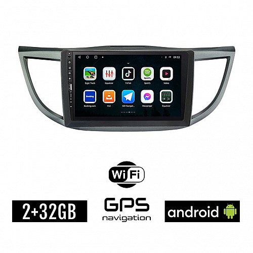 HONDA CR-V (2013 - 2017) Android οθόνη αυτοκίνητου 2GB με GPS WI-FI (ηχοσύστημα αφής 9" ιντσών OEM Youtube Playstore MP3 USB Radio Bluetooth Mirrorlink εργοστασιακή, 4x60W, Navi) WR7078110