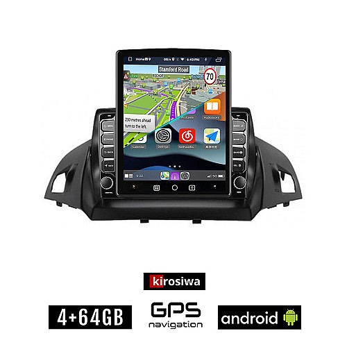 KIROSIWA FORD C-MAX (μετά το 2011) Android οθόνη αυτοκίνητου 4GB με GPS WI-FI (ηχοσύστημα αφής 9.7" ιντσών OEM Youtube Playstore MP3 USB Radio 4+64GB Bluetooth Mirrorlink εργοστασιακή, 4x60W, AUX)