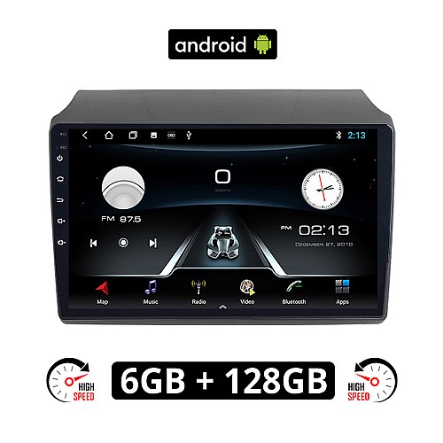 FIAT DUCATO (2006-2014) Android οθόνη αυτοκίνητου 6GB με GPS WI-FI (ηχοσύστημα αφής 9" ιντσών OEM Youtube Playstore MP3 USB Radio Bluetooth Mirrorlink εργοστασιακή, 4x60W, AUX)