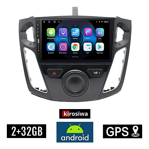 FORD FOCUS 2011 - 2018 Android οθόνη αυτοκίνητου 2GB με GPS WI-FI (ηχοσύστημα αφής 9" ιντσών OEM Youtube Playstore MP3 USB Radio Bluetooth Mirrorlink εργοστασιακή, 4x60W, Navi) WR7078081