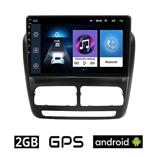 FIAT DOBLO (2010 - 2015) Android οθόνη αυτοκίνητου 2GB με GPS WI-FI (ηχοσύστημα αφής 9" ιντσών OEM Youtube Playstore MP3 USB Radio Bluetooth Mirrorlink εργοστασιακή, 4x60W, AUX) FR45-2GB