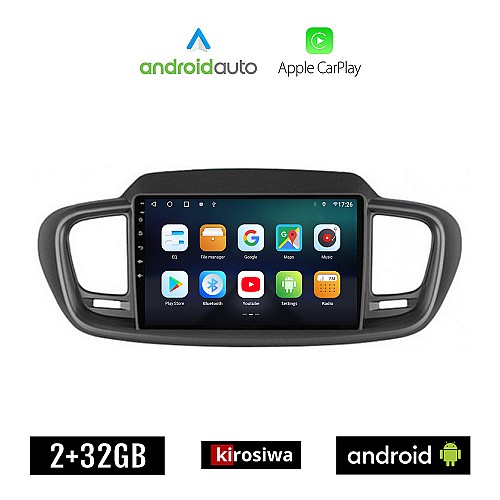 KIROSIWA KIA SORENTO (2015-2020) Android οθόνη αυτοκίνητου 2GB με GPS WI-FI (ηχοσύστημα αφής 10" ιντσών OEM Android Auto Apple Carplay Youtube Playstore MP3 USB Radio Bluetooth Mirrorlink εργοστασιακή, 4x60W, AUX)