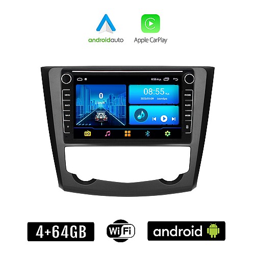 RENAULT KADJAR (μετά το 2015) Android οθόνη αυτοκίνητου 4+64GB με GPS WI-FI (ηχοσύστημα αφής 8" ιντσών 4GB CarPlay Android Auto Car Play Youtube Playstore MP3 USB Radio Bluetooth Mirrorlink εργοστασιακή, 4x60W, Navi)