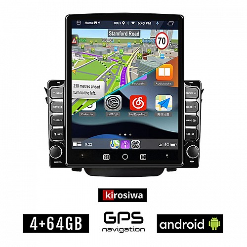 KIROSIWA HYUNDAI i30 (2012-2017) Android οθόνη αυτοκίνητου 4GB με GPS WI-FI (ηχοσύστημα αφής 9.7" ιντσών OEM Youtube Playstore MP3 USB Radio 4+64GB Bluetooth Mirrorlink εργοστασιακή, 4x60W, AUX)