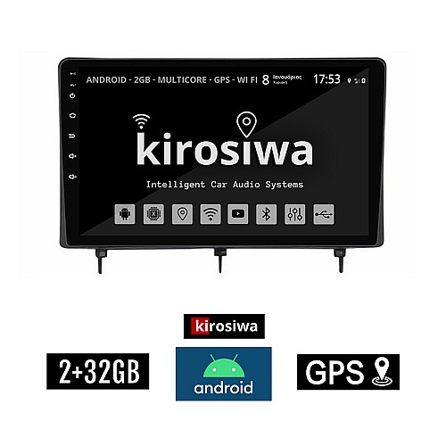 KIROSIWA 2+32GB HONDA CIVIC (μετά το 2022) Android οθόνη αυτοκίνητου 2GB με GPS WI-FI (ηχοσύστημα αφής 10" ιντσών Youtube Playstore MP3 USB Radio Bluetooth Mirrorlink εργοστασιακή, 4x60W)