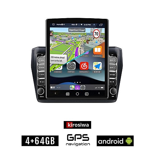 KIROSIWA SUZUKI SWIFT (μετά το 2017) Android οθόνη αυτοκίνητου 4GB με GPS WI-FI (ηχοσύστημα αφής 9.7" ιντσών OEM Youtube Playstore MP3 USB Radio 4+64GB Bluetooth Mirrorlink εργοστασιακή, AUX, 4x60W)