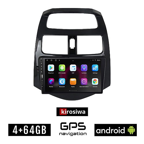 CHEVROLET SPARK 2009-2015 Android οθόνη αυτοκίνητου 4GB με GPS WI-FI (ηχοσύστημα αφής 9" ιντσών OEM Youtube Playstore MP3 USB Radio Bluetooth Mirrorlink  εργοστασιακή, 4x60W, Navi)