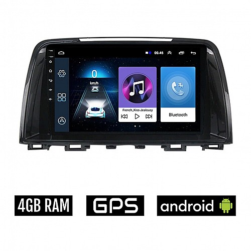 MAZDA 6 (2012-2017) Android οθόνη αυτοκίνητου 4GB με GPS WI-FI (ηχοσύστημα αφής 9" ιντσών OEM Youtube Playstore MP3 USB Radio Bluetooth Mirrorlink εργοστασιακή, 4x60W, AUX) MA13-4GB