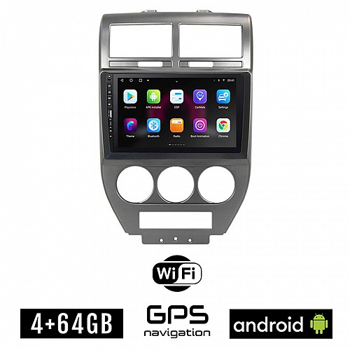 JEEP PATRIOT (2006 - 2016) Android οθόνη αυτοκίνητου 4GB με GPS WI-FI (ηχοσύστημα αφής 9" ιντσών OEM Youtube Playstore MP3 USB Radio Bluetooth Mirrorlink 4x60W εργοστασιακού τύπου)