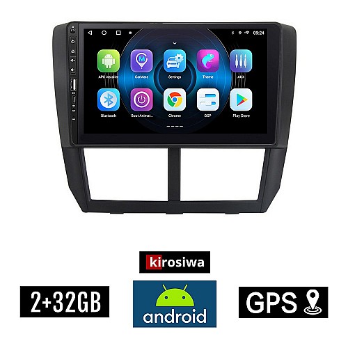 SUBARU IMPREZA (2008-2013) Android οθόνη αυτοκίνητου 2GB με GPS WI-FI (ηχοσύστημα αφής 9" ιντσών OEM Youtube Playstore MP3 USB Radio Bluetooth Mirrorlink εργοστασιακή, 4x60W, Navi) WR7078356
