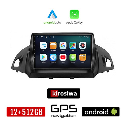 KIROSIWA FORD C-MAX (μετά το 2011) Android οθόνη αυτοκίνητου 12GB + 512GB με GPS WI-FI (ηχοσύστημα αφής 9" ιντσών OEM Android Auto Apple Carplay Youtube Playstore MP3 USB Radio Bluetooth Mirrorlink εργοστασιακή, 4x60W, AUX)