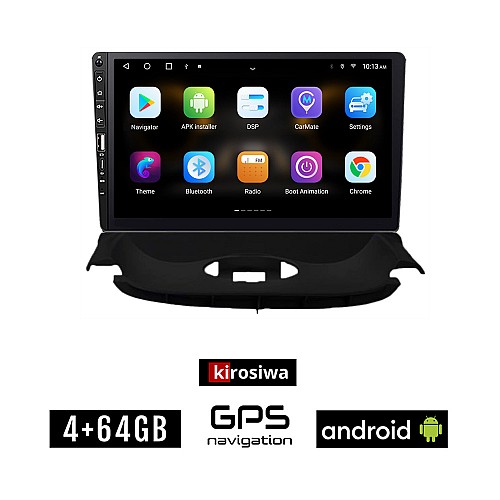 PEUGEOT 206 (1998 - 2006) Android οθόνη αυτοκίνητου 4GB με GPS WI-FI (ηχοσύστημα αφής 9" ιντσών Youtube Playstore MP3 USB Radio Bluetooth Mirrorlink εργοστασιακή, 4x60W, Navi)