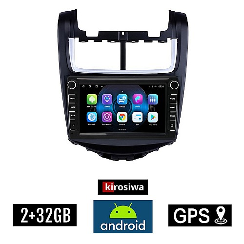 CHEVROLET AVEO (2014-2017) Android οθόνη αυτοκίνητου 2GB με GPS WI-FI (ηχοσύστημα αφής 8" ιντσών OEM Youtube Playstore MP3 USB Radio Bluetooth Mirrorlink εργοστασιακή, 4x60W, Navi)