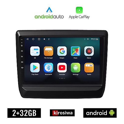 KIROSIWA ISUZU D-MAX (μετά το 2021) Android οθόνη αυτοκίνητου 2GB με GPS WI-FI (ηχοσύστημα αφής 9" ιντσών OEM Android Auto Apple Carplay Youtube Playstore MP3 USB Radio Bluetooth Mirrorlink εργοστασιακή, 4x60W, AUX)