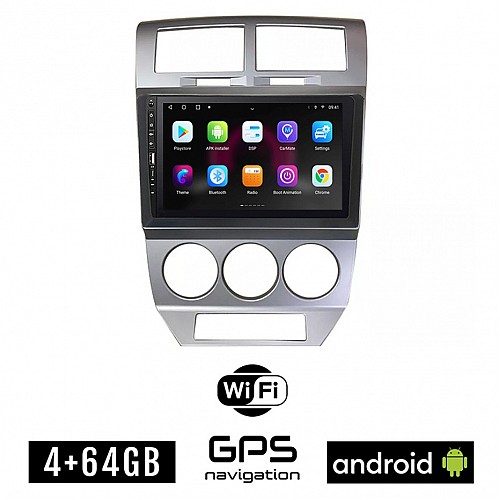 DODGE CALIBER (2006 - 2012) Android οθόνη αυτοκίνητου 4GB με GPS WI-FI (ηχοσύστημα αφής 9" ιντσών OEM Youtube Playstore MP3 USB Radio Bluetooth Mirrorlink εργοστασιακή, 4x60W, Navi)