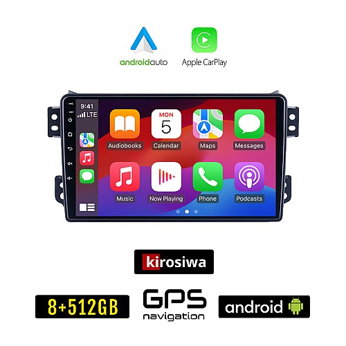 KIROSIWA OPEL AGILA (μετά το 2008) Android οθόνη αυτοκίνητου 8GB + 256GB με GPS WI-FI (ηχοσύστημα αφής 9" ιντσών OEM Android Auto Apple Carplay Youtube Playstore MP3 USB Radio Bluetooth Mirrorlink εργοστασιακή 4x60W, AUX)