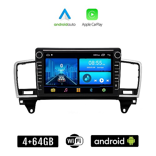 MERCEDES ML (W166) 2011-2019 Android οθόνη αυτοκίνητου 4+64GB με GPS WI-FI (ηχοσύστημα αφής 8" ιντσών 4GB CarPlay Android Auto Car Play Youtube Playstore MP3 USB Radio Bluetooth Mirrorlink εργοστασιακή, 4x60W, Benz)