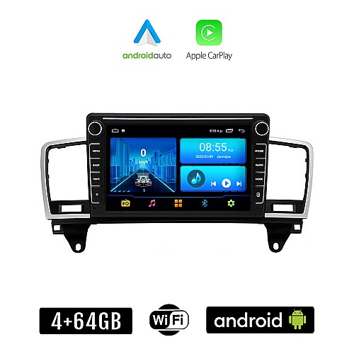MERCEDES MERCEDES GL (X166) μετά το 2013 Android οθόνη αυτοκίνητου 4+64GB με GPS WI-FI (ηχοσύστημα αφής 8" ιντσών 4GB CarPlay Android Auto Car Play Youtube Playstore MP3 USB Radio Bluetooth εργοστασιακή 4x60W Benz)