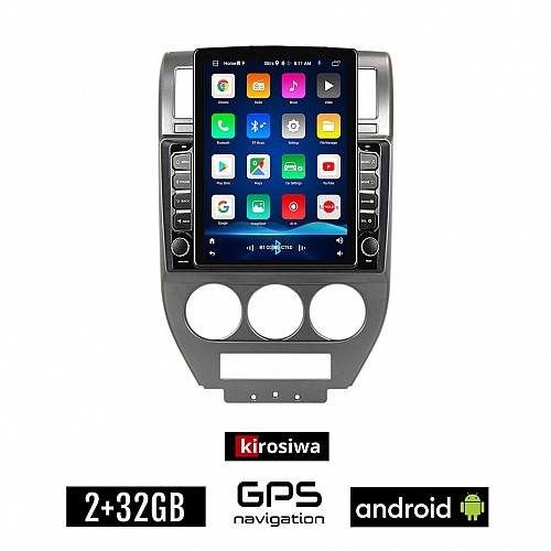 KIROSIWA JEEP PATRIOT (2006 - 2016) Android οθόνη αυτοκίνητου 2GB με GPS WI-FI (ηχοσύστημα αφής 9.7" ιντσών OEM Youtube Playstore MP3 USB Radio Bluetooth Mirrorlink 4x60W εργοστασιακού τύπου)