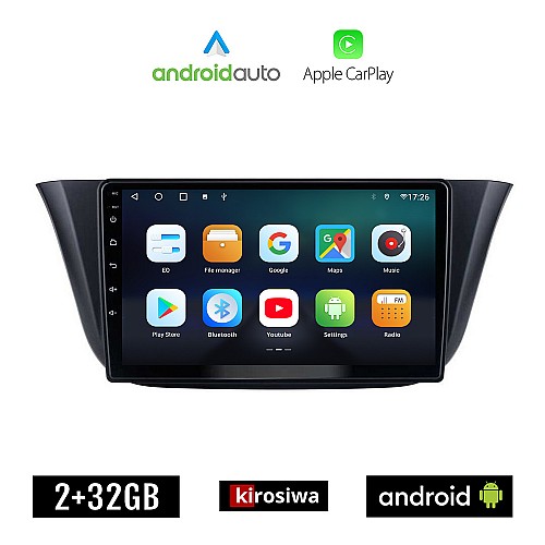 KIROSIWA IVECO DAILY (μετά το 2014) Android οθόνη αυτοκίνητου 2GB με GPS WI-FI (ηχοσύστημα αφής 9" ιντσών OEM Android Auto Apple Carplay Youtube Playstore MP3 USB Radio Bluetooth Mirrorlink εργοστασιακή, 4x60W, AUX)