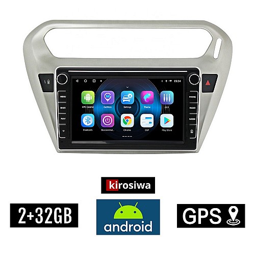 PEUGEOT 301 (μετά το 2013) Android οθόνη αυτοκίνητου 2GB με GPS WI-FI (ηχοσύστημα αφής 8" ιντσών OEM Youtube Playstore MP3 USB Radio Bluetooth Mirrorlink εργοστασιακή, 4x60W, Navi)