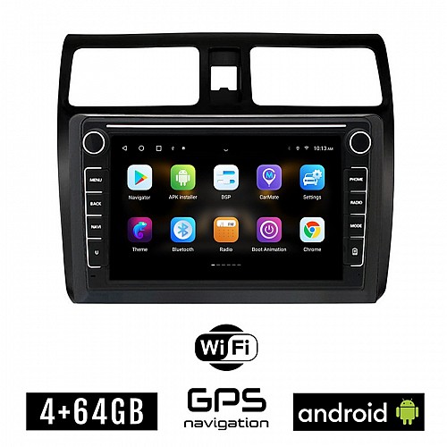 SUZUKI SWIFT (2005 - 2011) Android οθόνη αυτοκίνητου 4GB με GPS WI-FI (ηχοσύστημα αφής 8" ιντσών OEM Youtube Playstore MP3 USB Radio Bluetooth Mirrorlink εργοστασιακή, 4x60W)