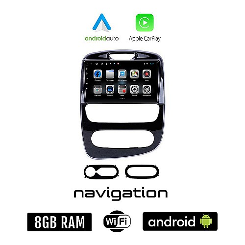 RENAULT CLIO (μετά το 2016) Android οθόνη αυτοκίνητου 8GB + 128GB με GPS WI-FI (ηχοσύστημα αφής 10" ιντσών OEM Android Auto Apple Carplay Youtube Playstore MP3 USB Radio Bluetooth Mirrorlink εργοστασιακή, 4x60W)