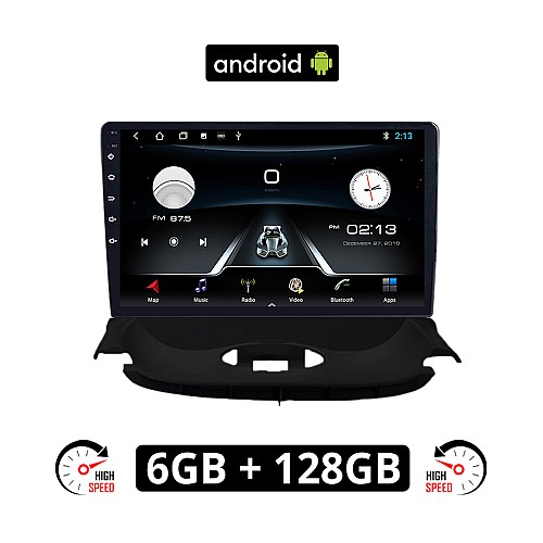 PEUGEOT 206 (1998 - 2006) Android οθόνη αυτοκίνητου 6GB με GPS WI-FI (ηχοσύστημα αφής 9" ιντσών OEM Youtube Playstore MP3 USB Radio Bluetooth Mirrorlink εργοστασιακή, 4x60W, AUX)